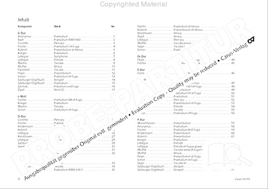 Organo pleno. Orgelstucke zum Ein- und Auszug Organ Solo scores gallery preview page 4