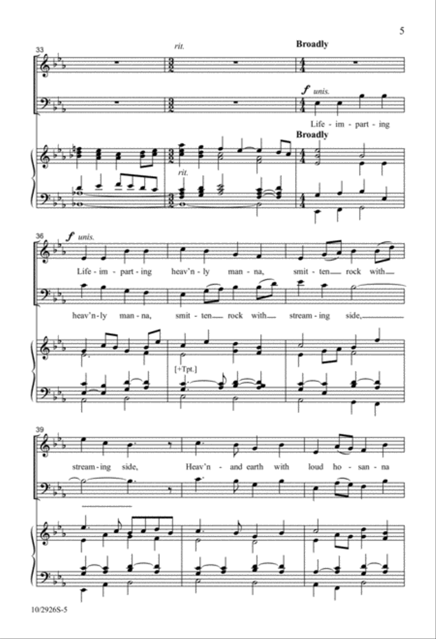 Lord, Enthroned in Heavenly Splendor 4-Part scores gallery preview page 4