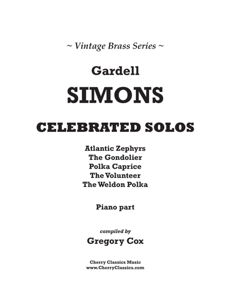 Celebrated Solos for Trombone or Euphonium and Piano