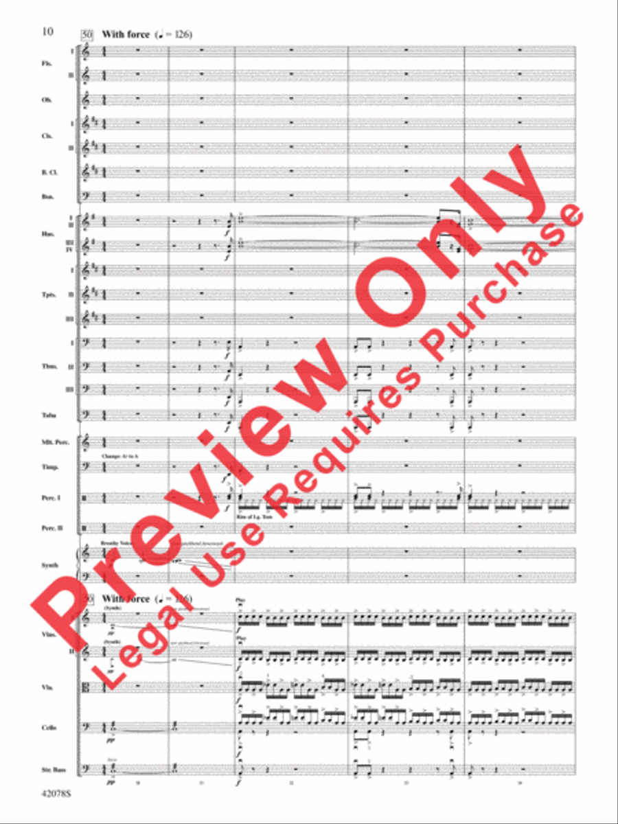 Man of Steel, Selections from Full Orchestra scores gallery preview page 11