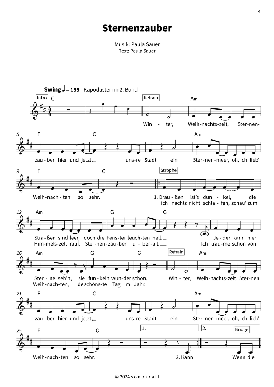 Sternenglanz und Winterfreude Voice scores gallery preview page 5