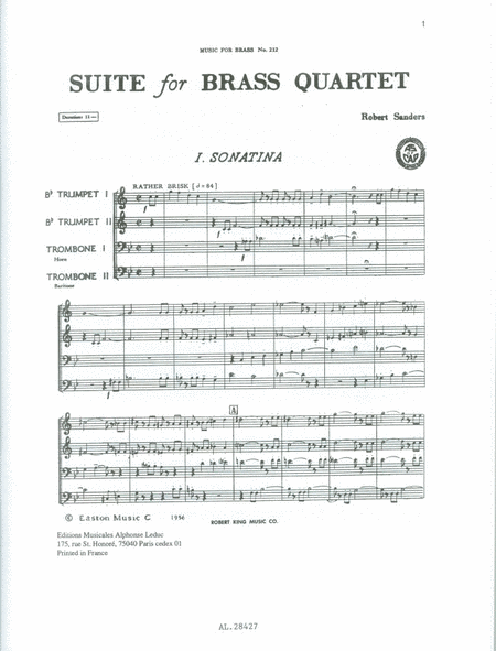 Suite (quartet-brass)