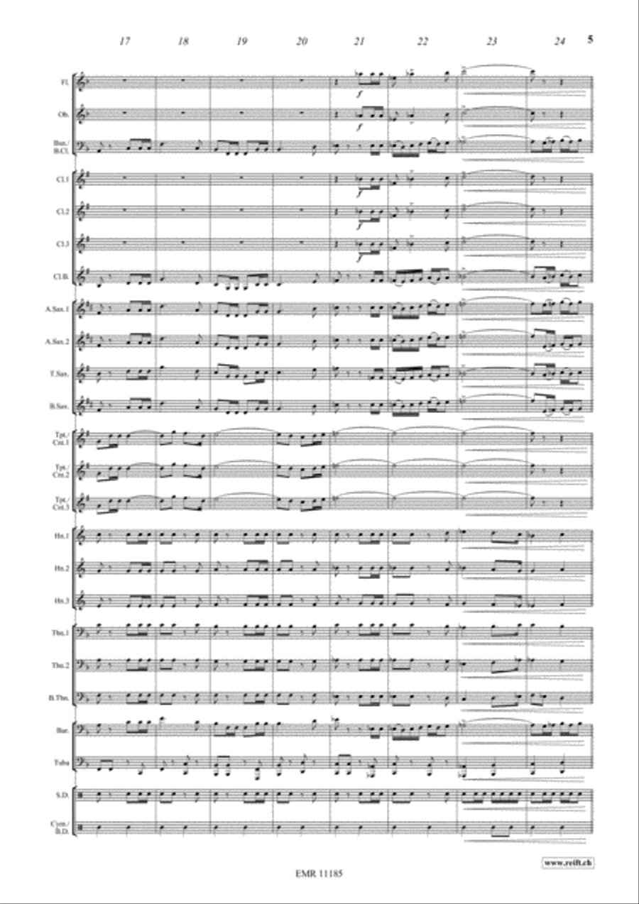 Liberte En Fete Concert Band scores gallery preview page 6