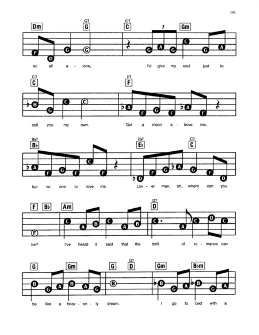 Lover Man (Oh, Where Can You Be?) Electronic Keyboard scores gallery preview page 2