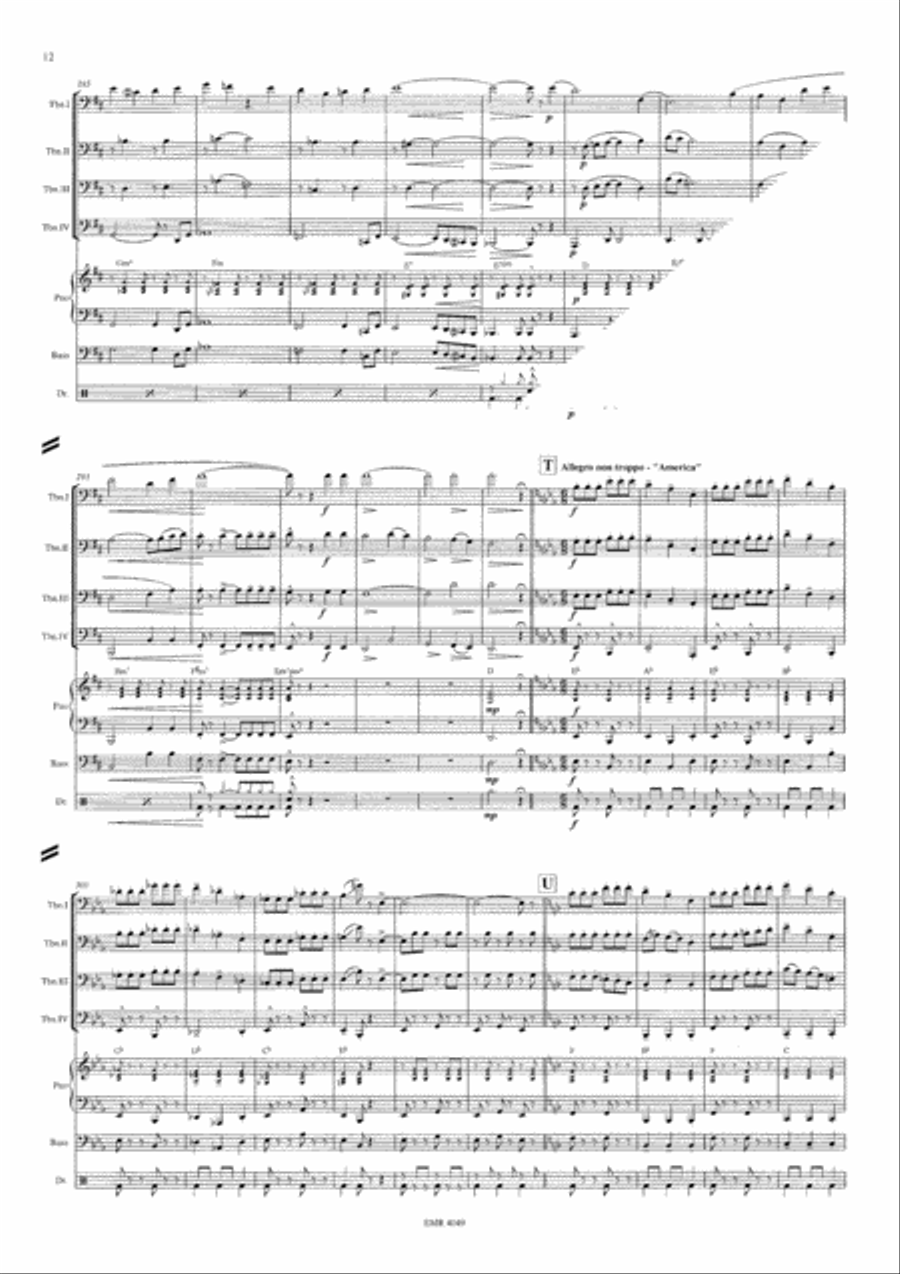 West Side Story Trombone Quartet scores gallery preview page 12