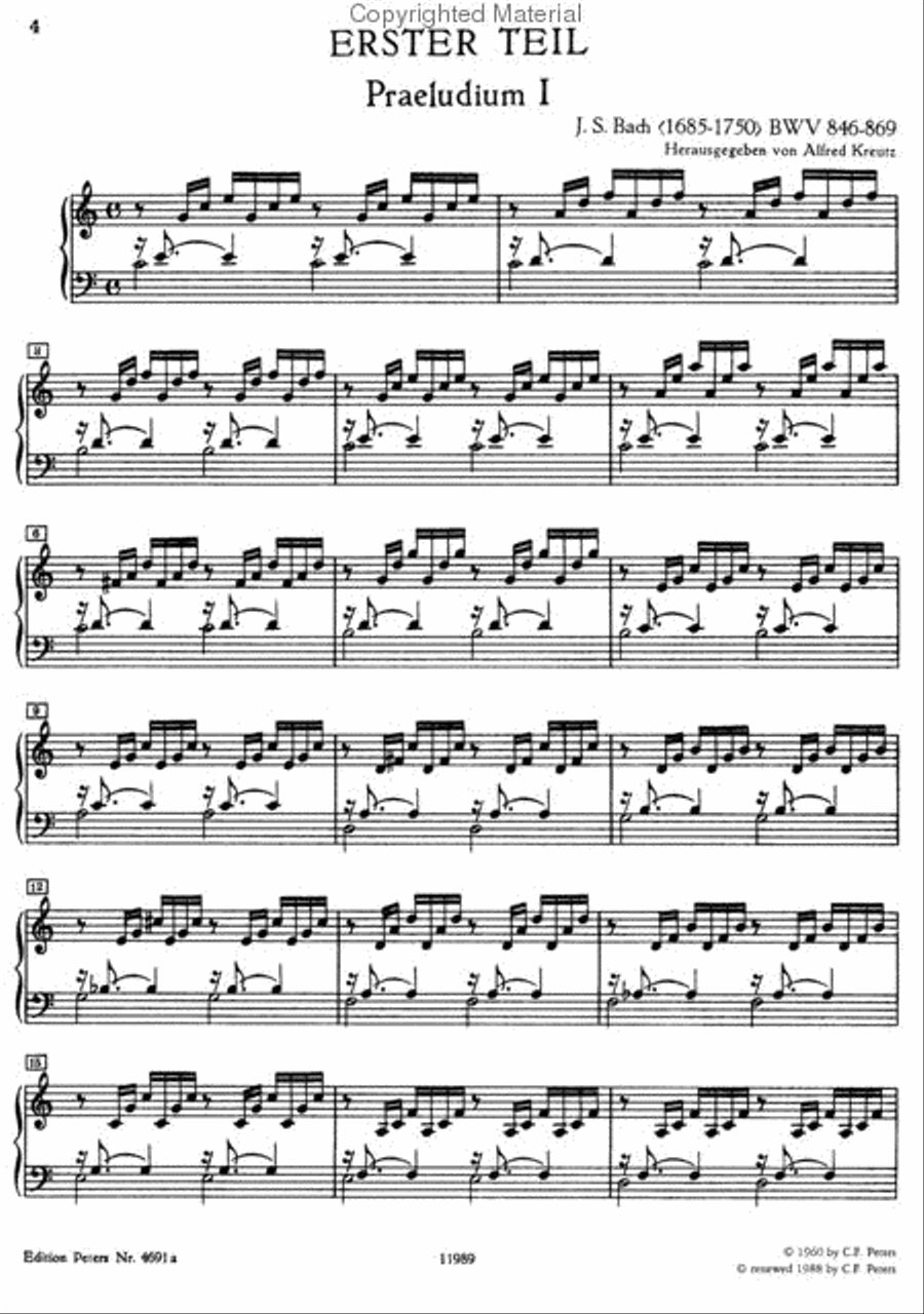 Well-Tempered Clavier - Volume 1 Harpsichord scores gallery preview page 3