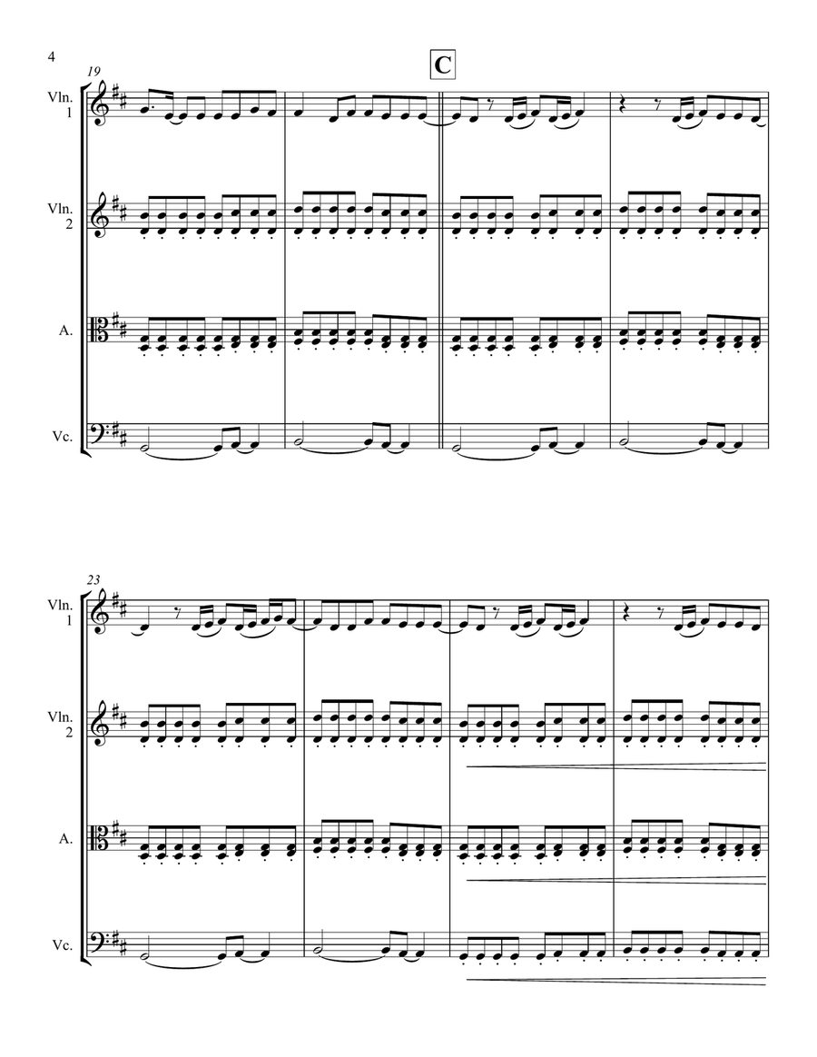 Something Just Like This String Quartet scores gallery preview page 4