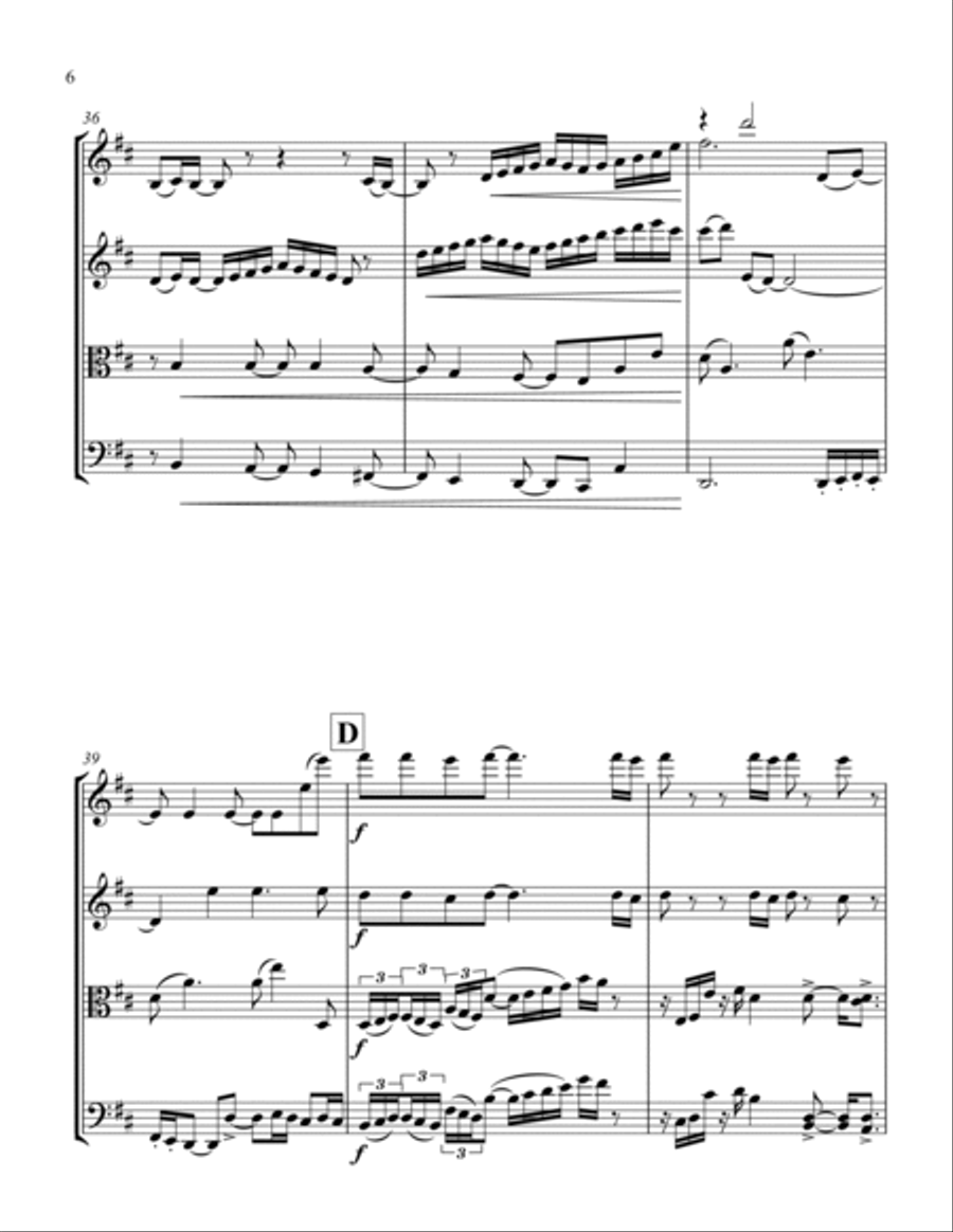 Us And Them String Quartet scores gallery preview page 6