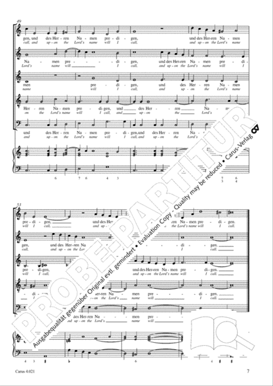 Schein: Israelsbrunnlein. Fontana d'Israel. Complete edition Choir scores gallery preview page 14