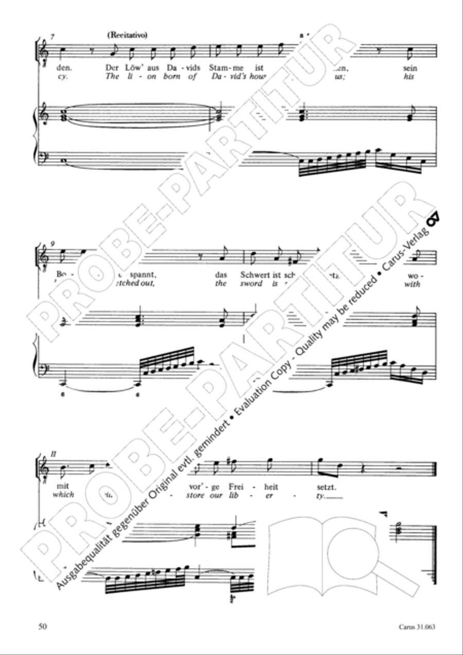 Christians, etch this blessed day (Christen, atzet diesen Tag) 4-Part scores gallery preview page 51