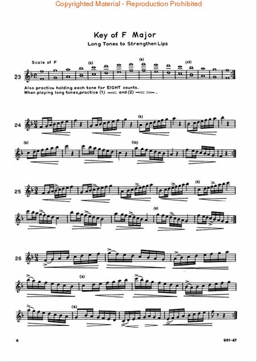 Pares Scales Concert Band Methods scores gallery preview page 3