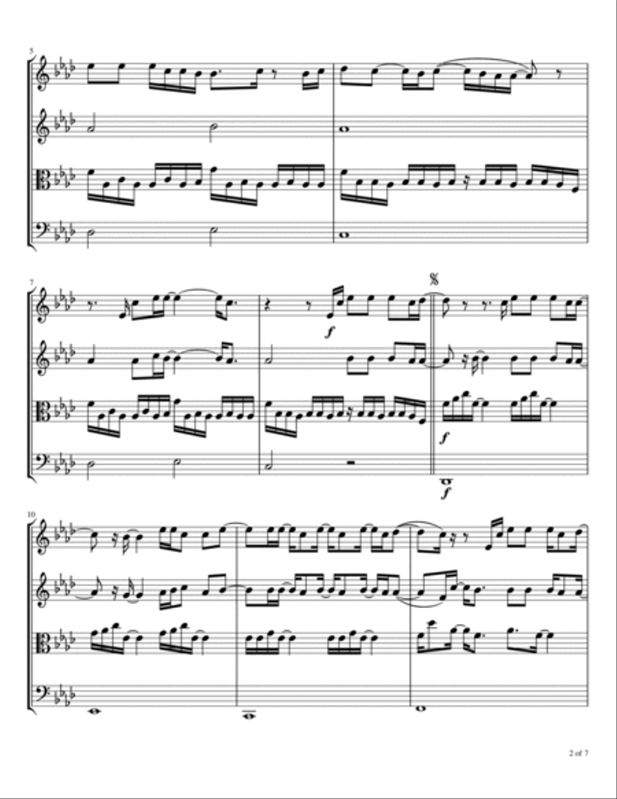 Sparrows Sparrows String Quartet scores gallery preview page 3