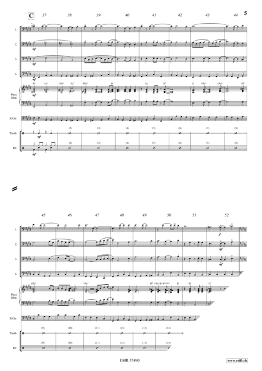 Mack The Knife Trombone Quartet scores gallery preview page 5