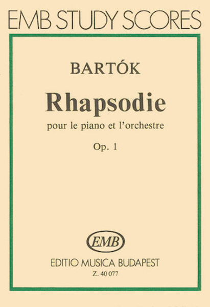 Rhapsodie for Piano and Orchestra, Op. 1