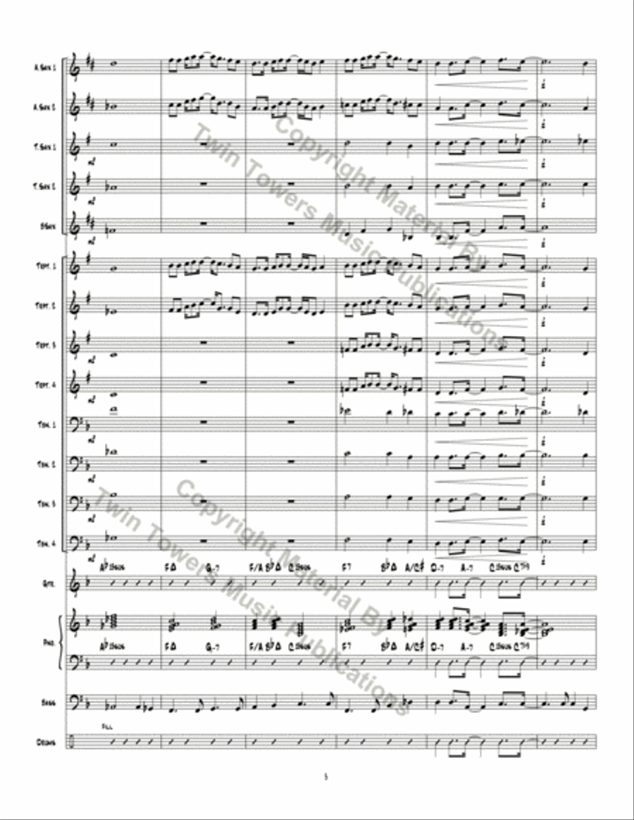 Rock Modern Ode Jazz Ensemble scores gallery preview page 6