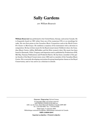 Book cover for Sally Gardens