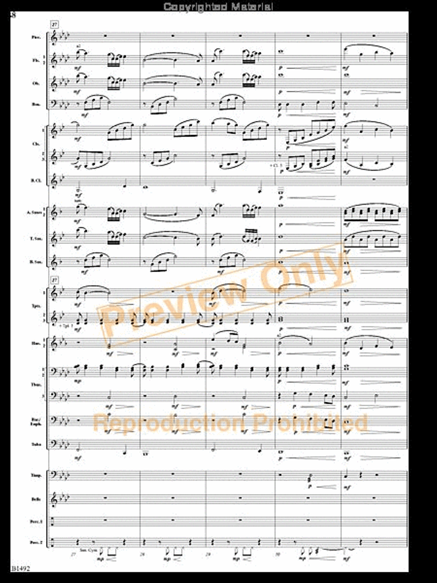 Remembering Yesterdays Concert Band scores gallery preview page 7