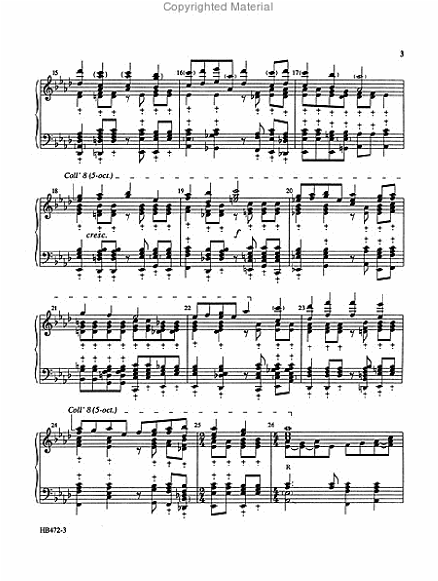 Jesus Christ Is Risen Today - Helman 5-Octaves scores gallery preview page 3