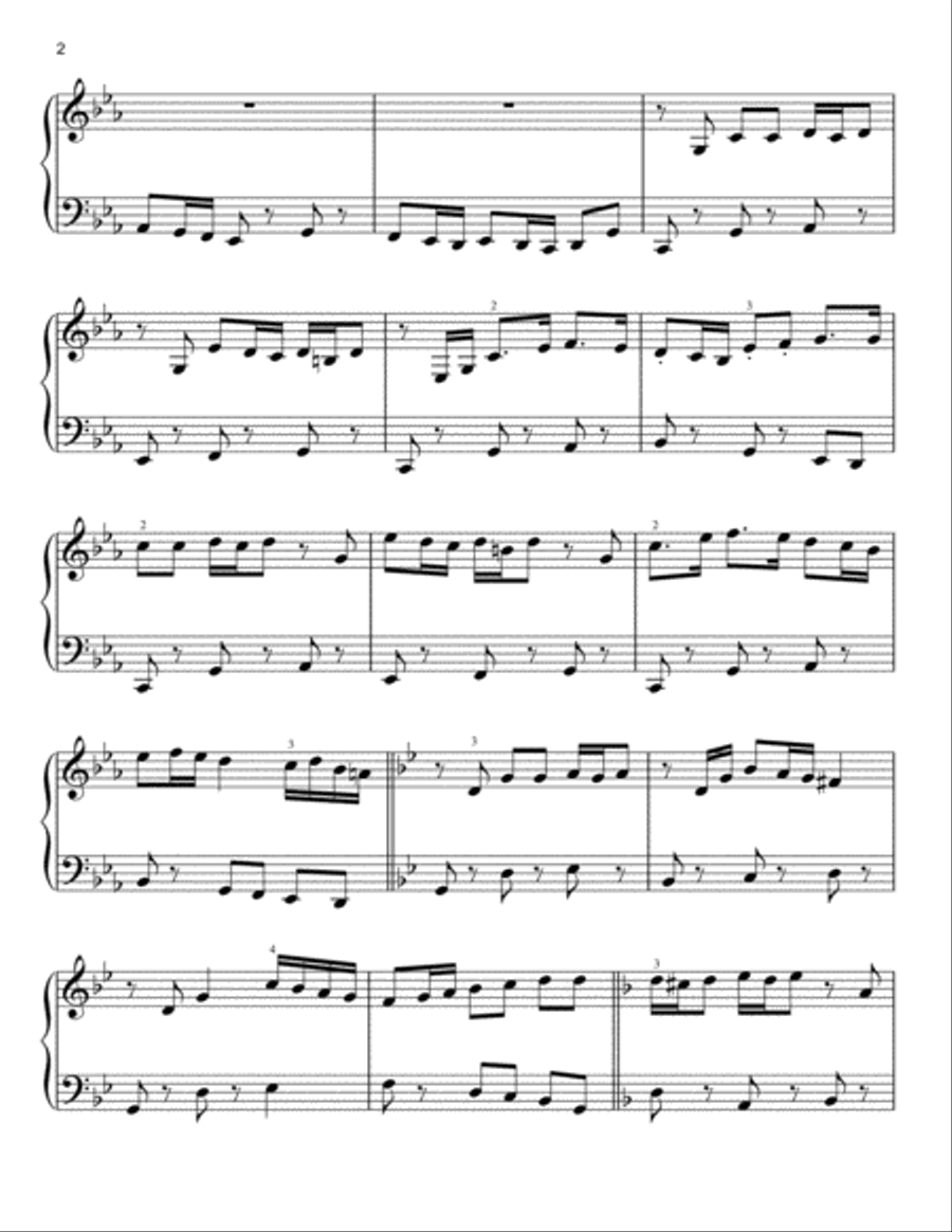 Mine Mission (from Solo: A Star Wars Story) Easy Piano scores gallery preview page 2