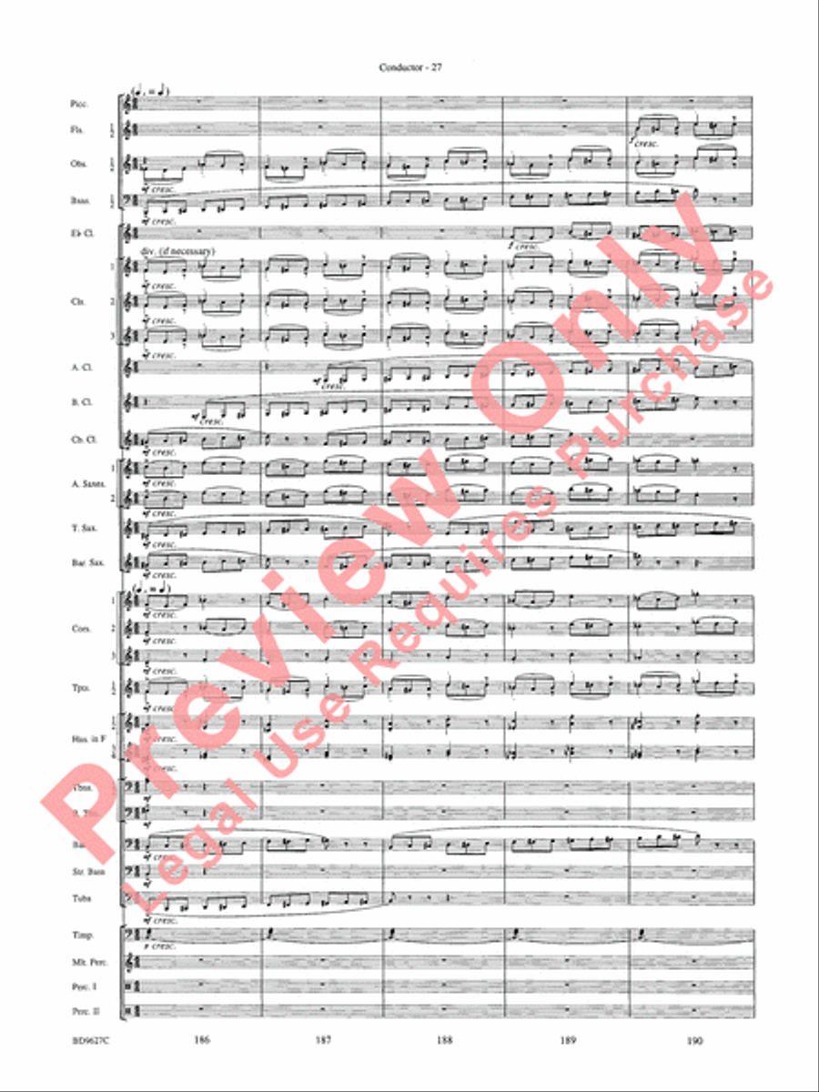 Variations on a Theme of Robert Schumann Concert Band scores gallery preview page 30
