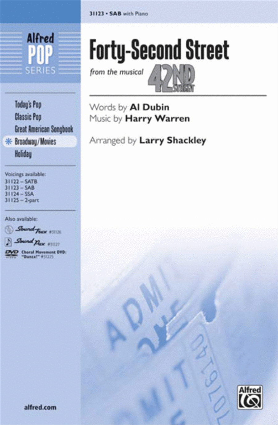 Forty-Second Street 3-Part scores gallery preview page 1