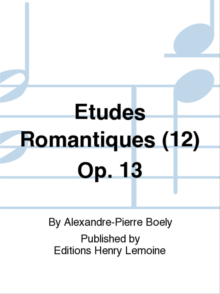 Etudes romantiques (12) Op. 13 Piano Method scores gallery preview page 1