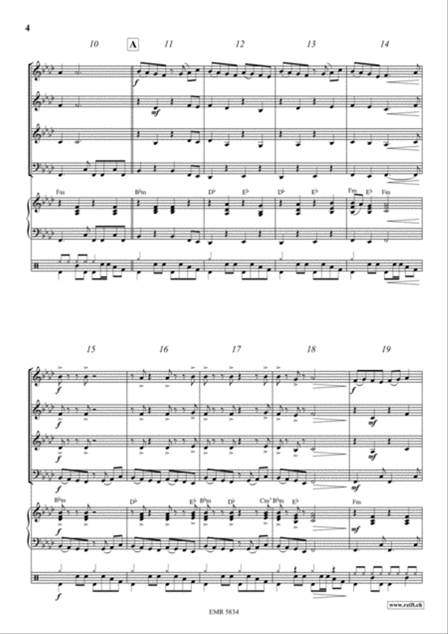 Inca Dance Concert Band scores gallery preview page 4
