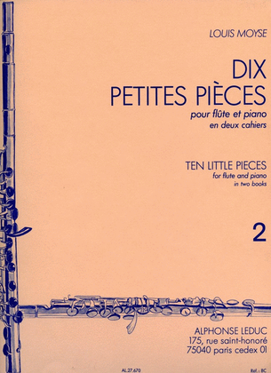 Book cover for 10 Petites Pieces Vol.2 (flute & Piano)