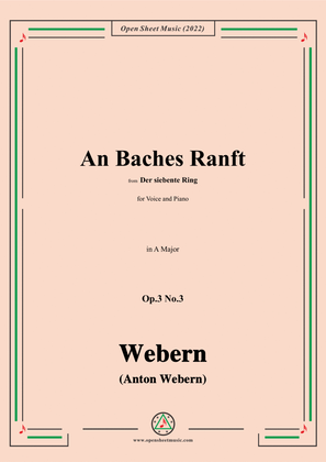 Webern-An Baches Ranft,Op.3 No.3,in A Major