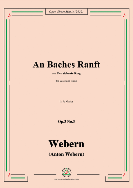 Webern-An Baches Ranft,Op.3 No.3,in A Major image number null