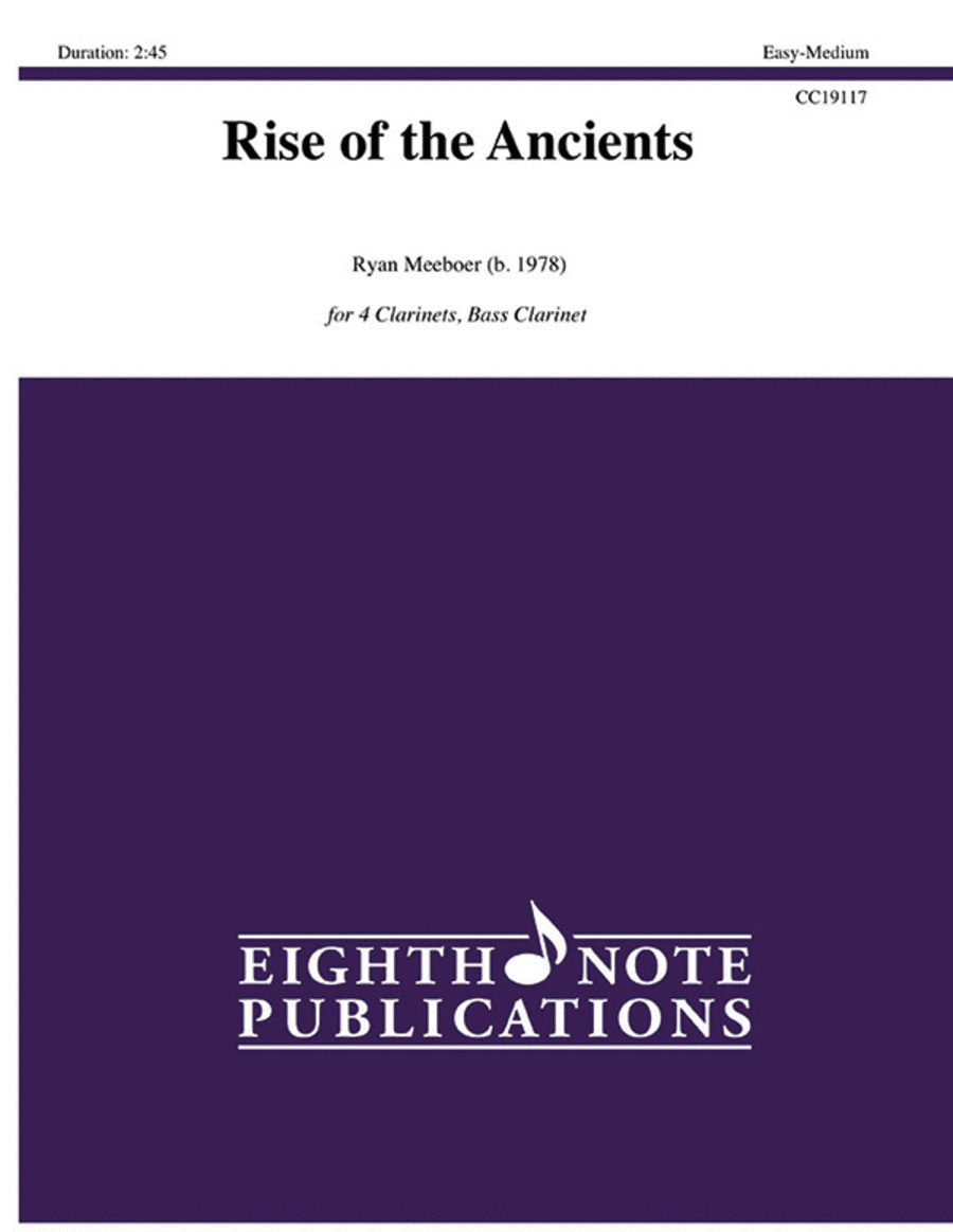 Rise of the Ancients Clarinet Quintet scores gallery preview page 1