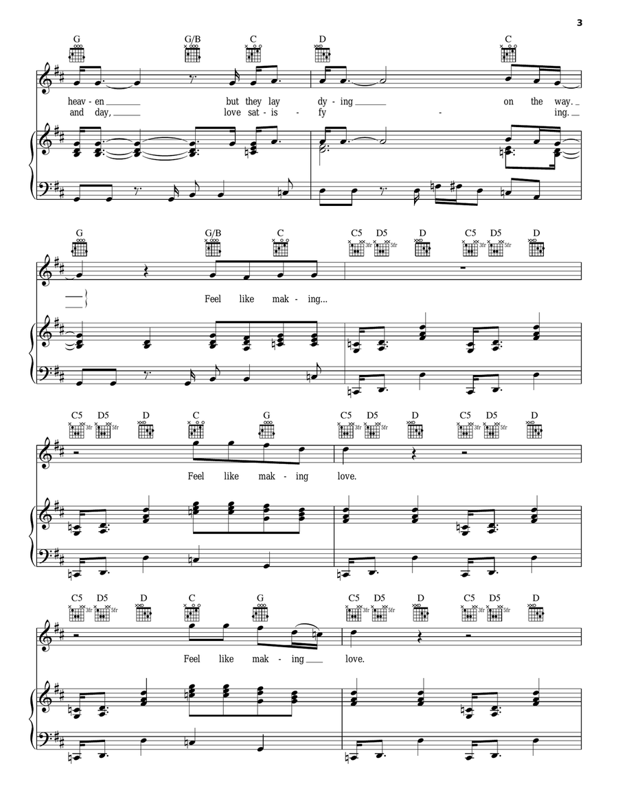 Feel Like Makin' Love Acoustic Guitar scores gallery preview page 3