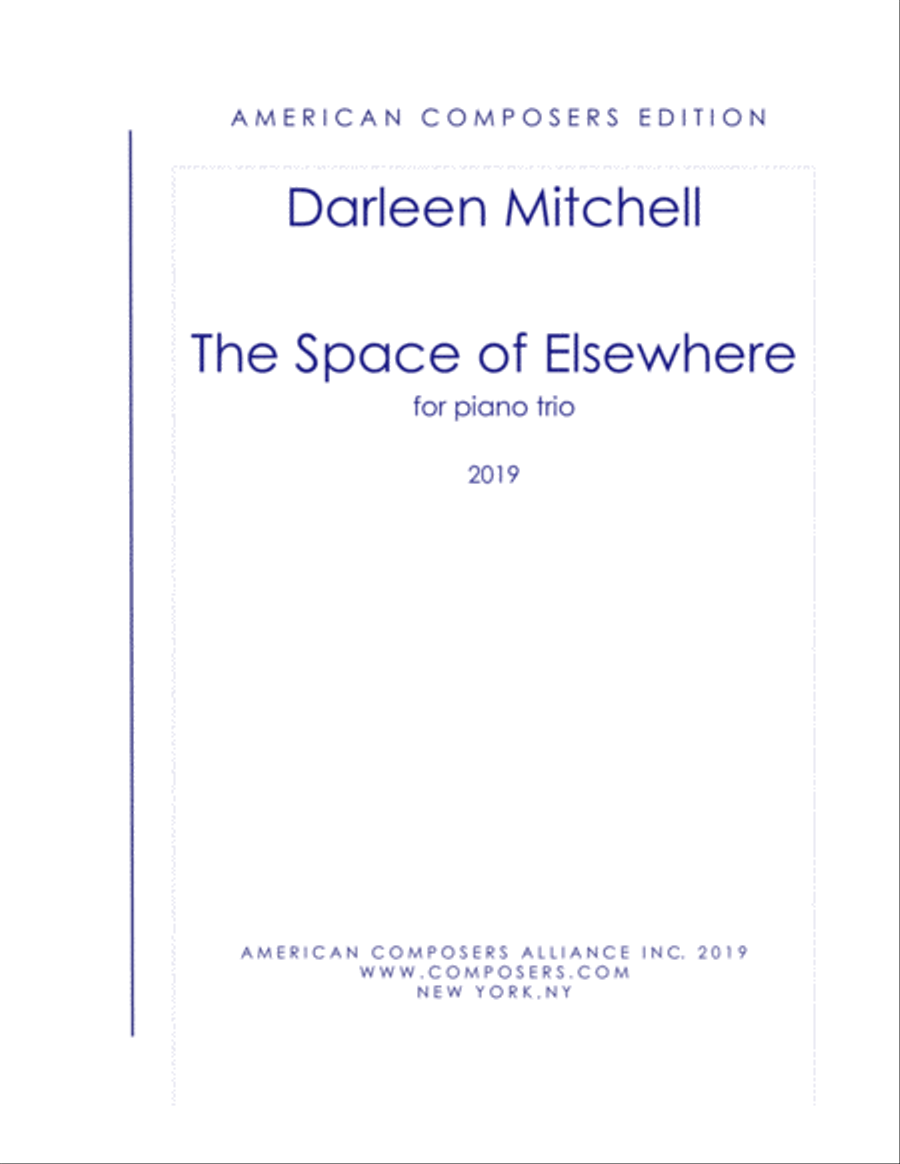 [Mitchell] The Space of Elsewhere Piano Trio scores gallery preview page 1
