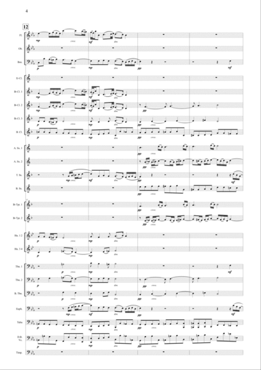 Air On The G String Concert Band scores gallery preview page 4