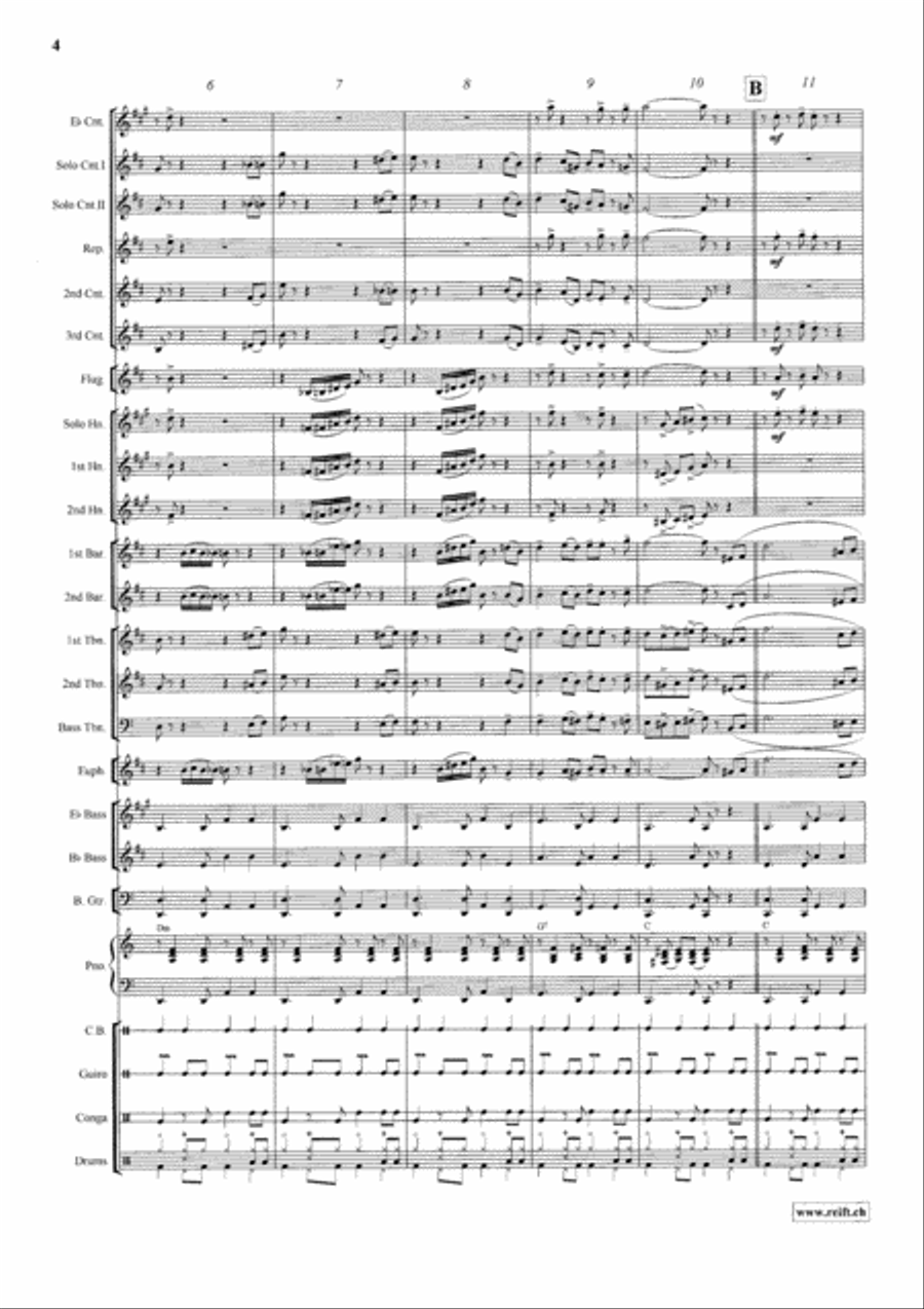 Viennese Cha Cha Brass Band scores gallery preview page 5