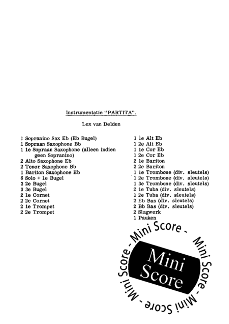 Partita Partita Fanfare Band scores gallery preview page 3