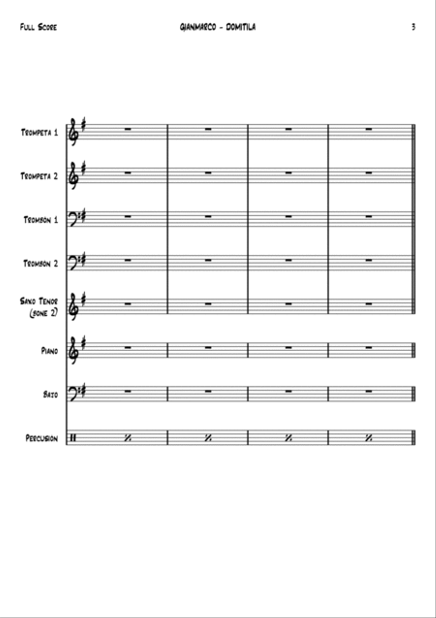 DOMITILA Full Orchestra scores gallery preview page 3