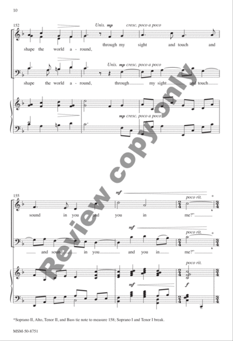 Will You Come and Follow Me 4-Part scores gallery preview page 23