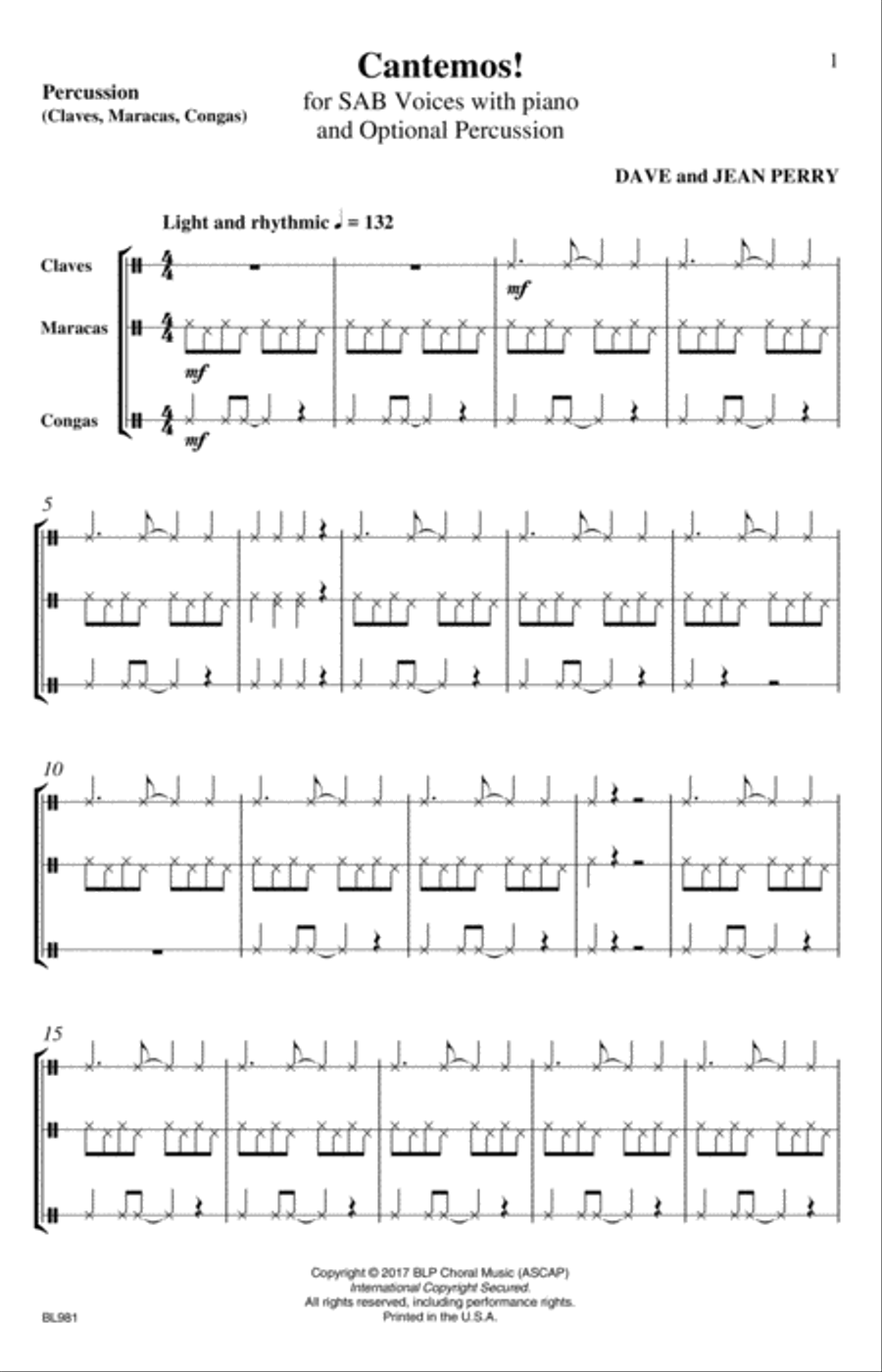 Cantemos! Choir scores gallery preview page 2