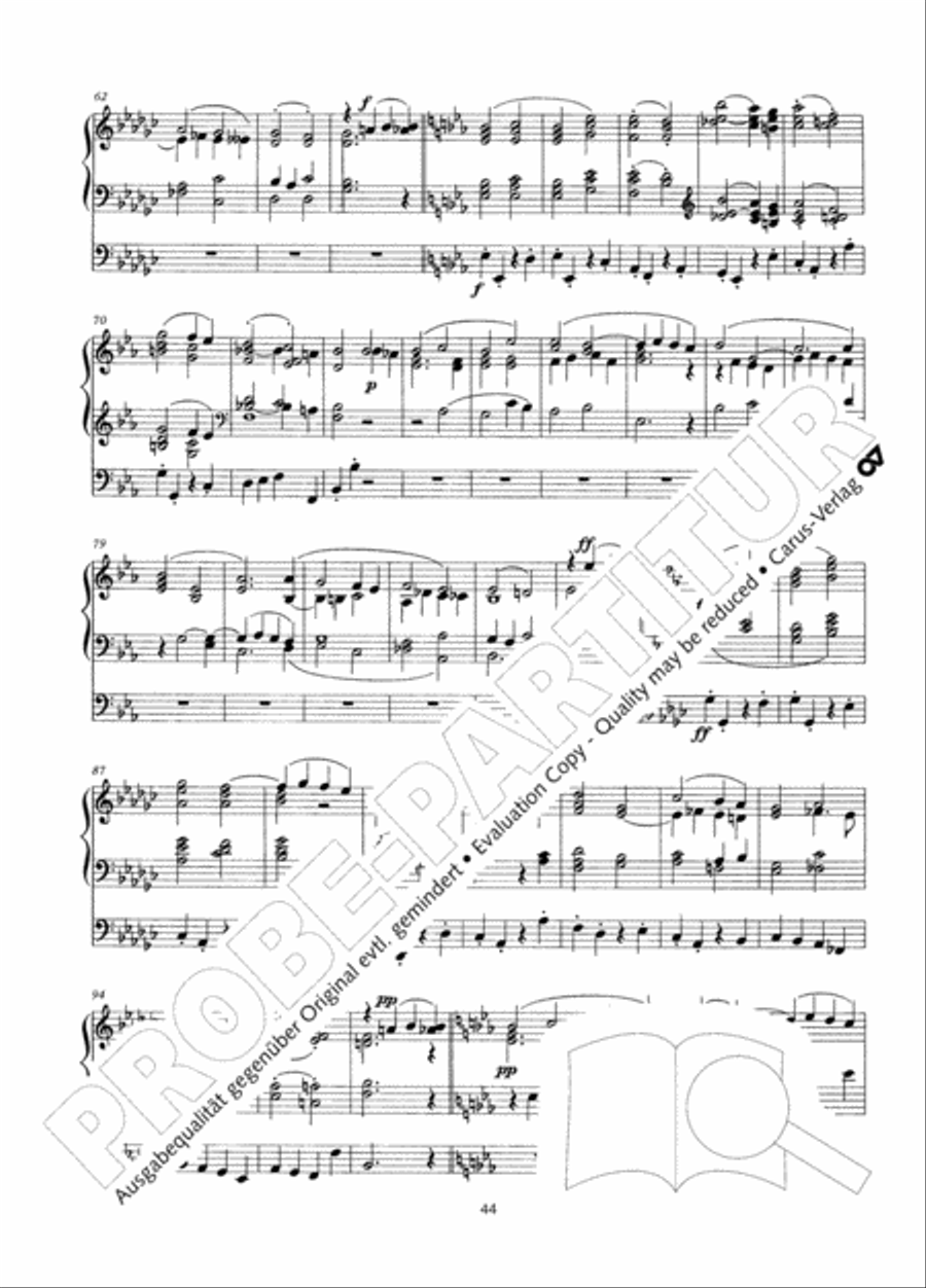 Zwolf Charakterstucke op. 156 Organ Solo scores gallery preview page 45