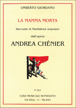 Book cover for Andrea Chénier: La Mamma Morta