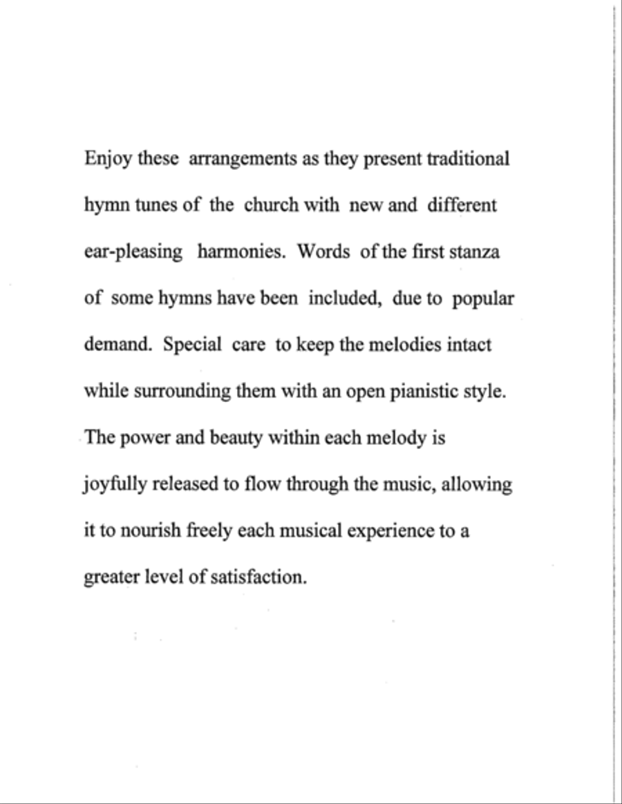 Easy Hymn Arrangements Book Four Piano Solo scores gallery preview page 1