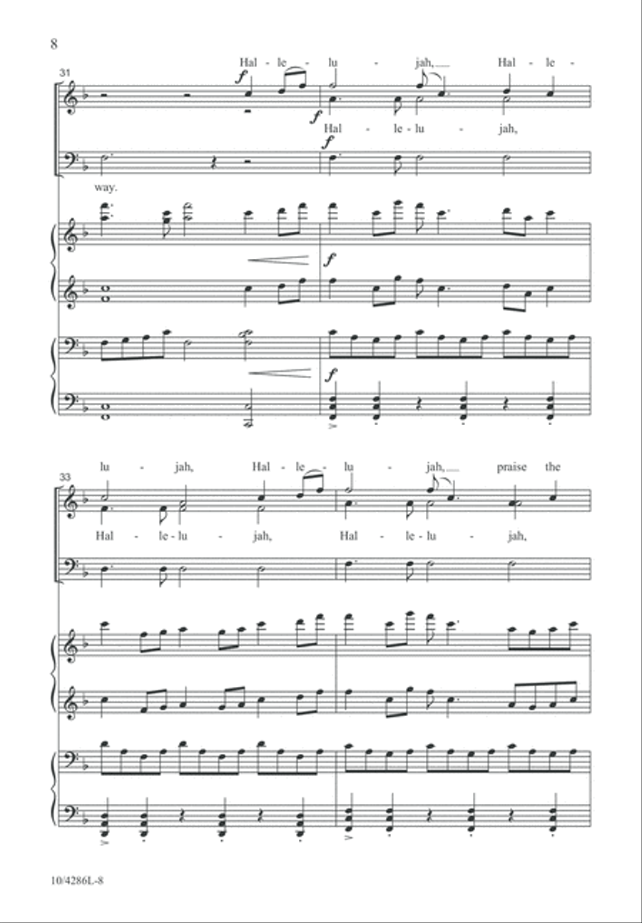 Hark, I Hear the Harps Eternal 3-Part scores gallery preview page 8