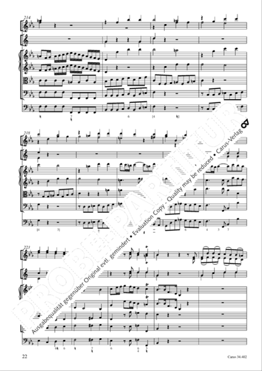 Concerto grosso for cembalo or piano Horn scores gallery preview page 23