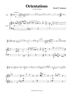 Orientations for flute and piano