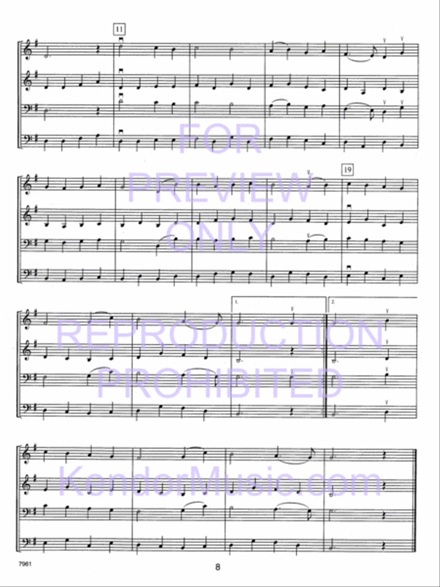 Holiday Strings (Score) String Orchestra scores gallery preview page 9