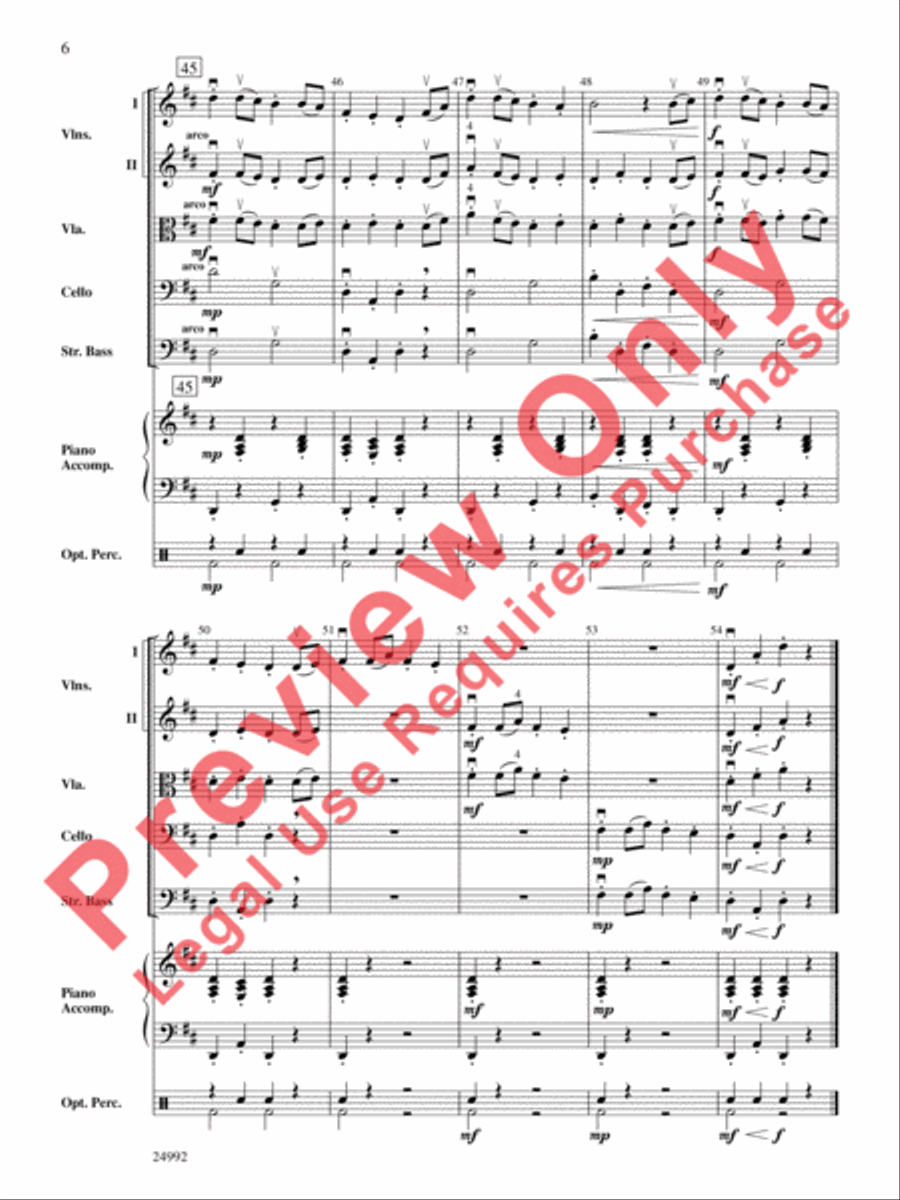 March of the Mathemagicians String Orchestra scores gallery preview page 7
