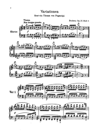 Brahms: Paganini Variations (Complete)