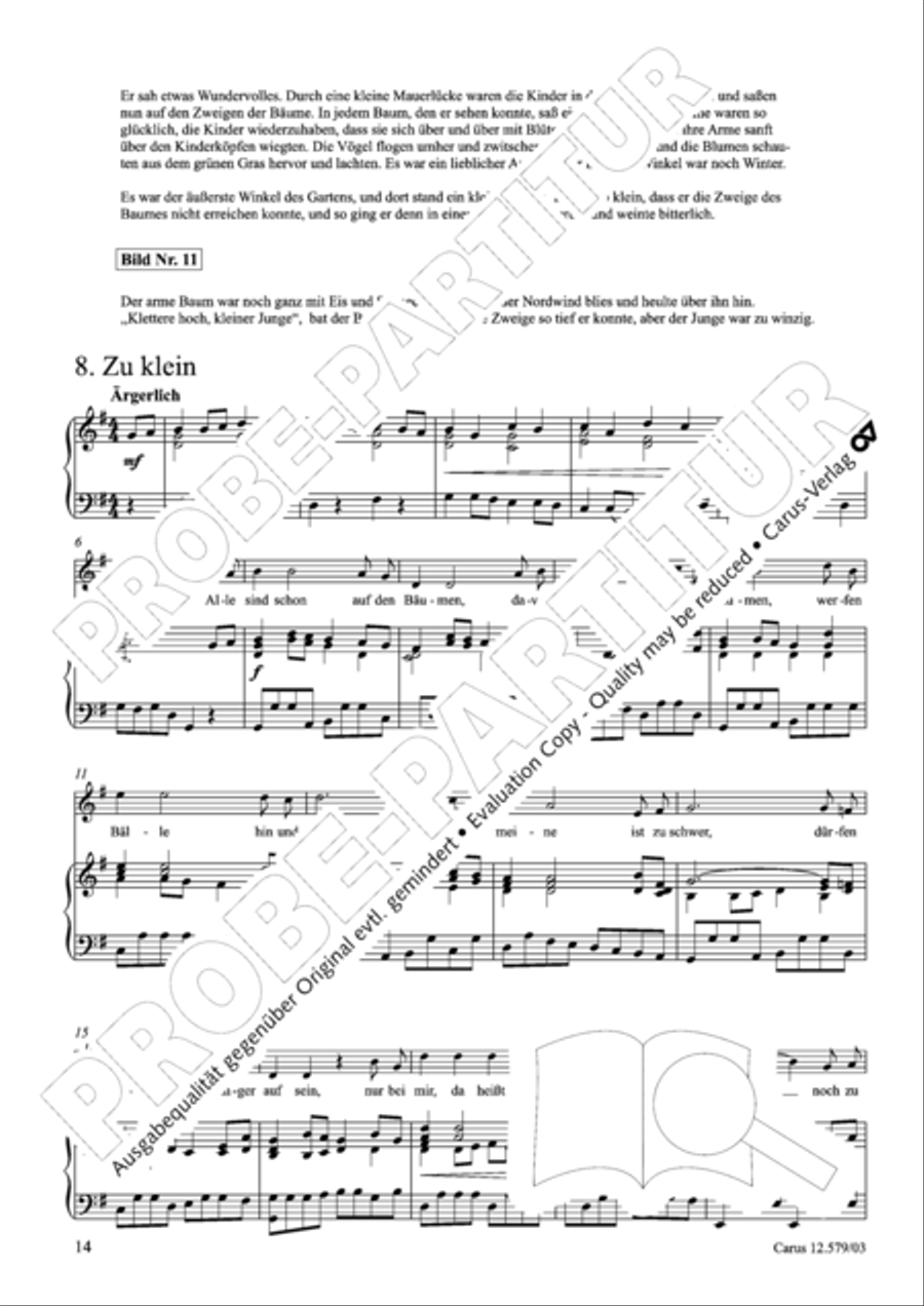 Der Garten des Riesen Children's Choir scores gallery preview page 15