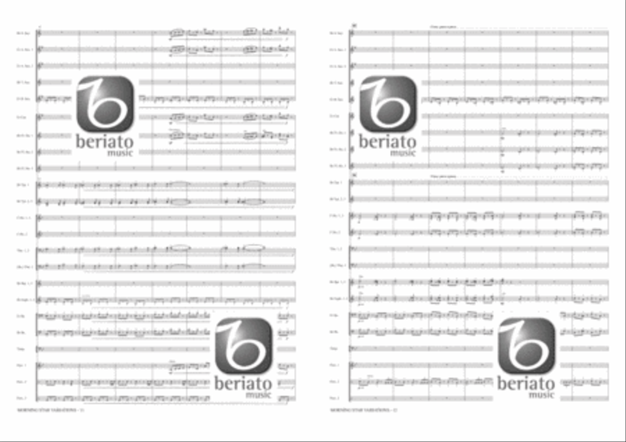 Morning Star Variations Morning Star Variations Fanfare Band scores gallery preview page 7